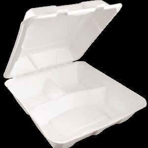 Eko lunchbox trójdzielny z trzciny cukrowej 1600 ml 50 szt