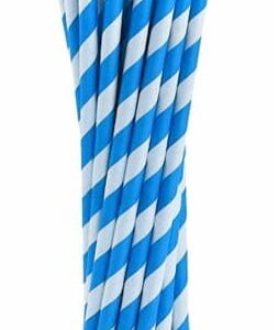 Słomki papierowe SHAKE niebieskie długie 8/210 250 szt