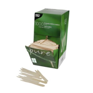Drewniane widelczyki do frytek, `pure`, 8,5 cm 1000 szt 84842
