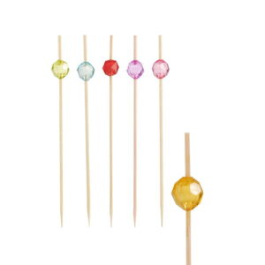 Fingerfood - patyczki, 12 cm, paleta barw, `Pearl` 100 szt., PAP84672