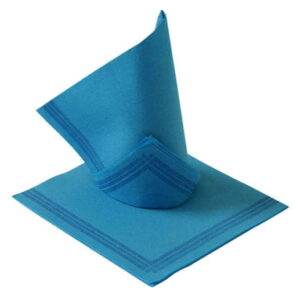 Serwetka TENDANCE 38x38 cm 50 szt niebieska z paskiem 2-warstwy