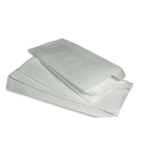 Torebka papierowa fałdowa 100x70x170 mm  biała 1000 szt