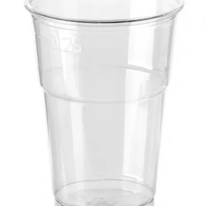Kubek przeźroczysty PET 250 ml (pojemność całkowita 300 ml) śr 78 mm A`50