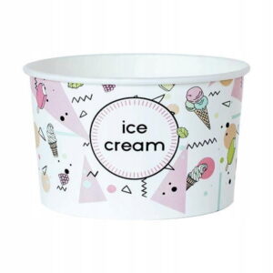 Miska na lody z nadrukiem 350 ml 37070 30 szt