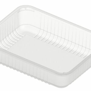 Pojemnik cateringowy do zgrzewu niedzielony PERŁOWY PP 227x178x50 80 szt 1400 ml