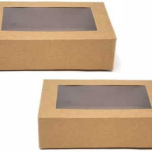 Opakowanie papierowe na SUSHI z okienkiem PET  19 X 13 X 5cm 50 SZT