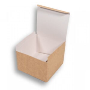 Opakowanie hamburger / burger GIGANT bez nadruku 13,6x13,6x9,4 cm 100 szt