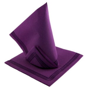 Serwetka TENDANCE 38x38 cm 50 szt purpurowa z paskiem 2-warstwy