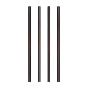 Słomki do shaków WIELOKROTNEGO UŻYTKU średnica 7 mm, 22 cm, CZARNE , `REUSE`  500 szt