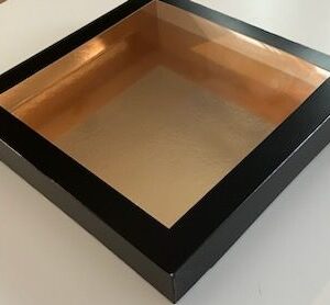 Złote błyszczące wkładki do opakowań na sushi 32x32 cm 1 szt