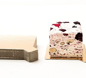 Podkład cukierniczy bankietówka złota 7,5x7,5 cm  1 mm 250 szt