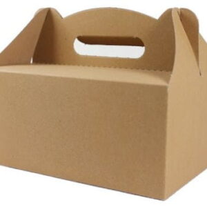 Opakowanie z rączką happy meal 19x14x9 cm 50 szt P2483