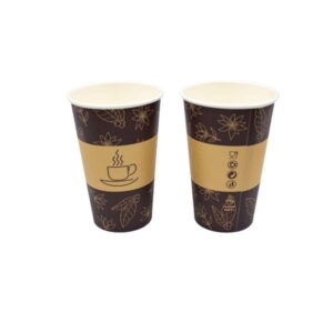BEZ SUP 100% EKO Kubek papierowy 420 ml  0% PLASTIKU 50 szt