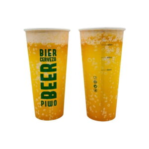 Kubek papierowy na piwo 500 ml BEZ OPŁATY SUP 50 SZT