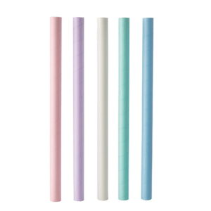 Słomki Bubble Tea PAPIEROWE , PP, średnica 12 mm, 19,7 cm, pastele  200 szt 45829
