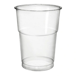 Kubek przeźroczysty PET 400 ml (pojemność całkowita 550ml) śr 95 mm A`50