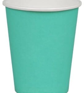 Turkusowy kubek papierowy do kawy, herbaty 250 ml 50 szt
