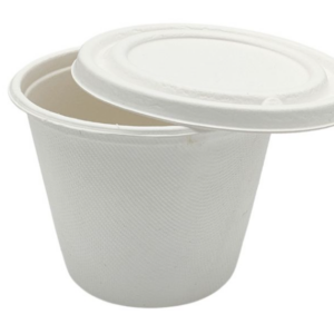 EKO Wieczko do pojemnika na zupę z trzciny cukrowej 350/400 ml 50 szt (POJEMNIK OSOBNO)