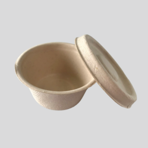 Wieczko dekiel bagasse do sosjerki 120 ml  100% eko 100 szt (POJEMNIK OSOBNO)