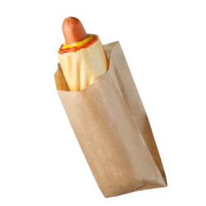 Opakowanie hot dog francuski torebka brąz 75x25x190 mm 1000 szt P567