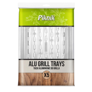Tacka grillowa aluminiowa duża 5 szt PIKNIK