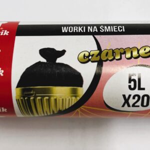 Worki na śmieci czarne 5l 20 SZT