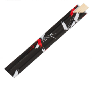 Pałeczki bambusowe sushi 210x5 mm 100 par w czarnym etui