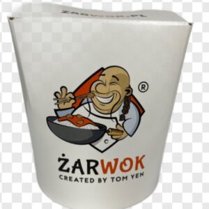 Food Box Asia/ KEBAB BOX NADRUK ŻARWOK na makaron biały 500 ml A'50