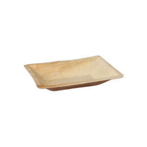 Talerze z liścia palmowego prostokątne 17x12 cm 6  szt 89246