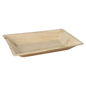 Talerze z liścia palmowego prostokątne 23x16 cm 6  szt 89248