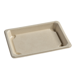 Pojemnik na sushi z trzciny cukrowej 216x136 EKO 50 szt (POKRYWKA OSOBNO) 77146