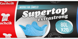 Worki na śmieci ekstramocne niebieskie 80L rolka 20 szt