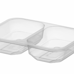 REUSE Pojemnik do zgrzewu dwudzielny transparentny PP 227x178x50 50 szt