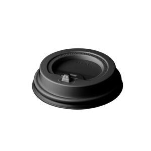 Pokrywka plastikowa LOCK czarna do kubków  śred 80 mm  (kubek 250 ml) A`100
