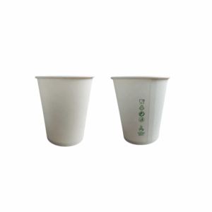 BEZ SUP 100% EKO Kubek papierowy biały 180 ml  0% PLASTIKU 50 szt 88327