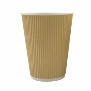 BEZ SUP 100% EKO Kubek papierowy KRAFT 300 ml  0% PLASTIKU 25 szt