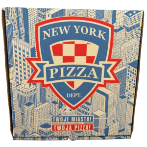 Pudełko na pizzę NY DEPT. 50x50 cm Fala B  50 szt