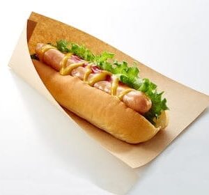 Opakowanie hot dog amerykański torebka brąz 80x220 mm 1000 szt P1625