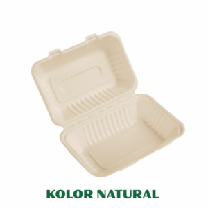 PROMOCJA !!! Pojemnik PÓŁOBIAD 100% EKO z pulpy  (23 x 15 cm) 50 szt