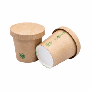 NOWOŚĆ ! Papierowy pojemnik na sos 80 ml BEZ SUP 50 szt (pokrywka osobno!)